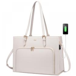 LOVEVOOK New style custom hot sale trendy designer ladies handbags large shoulder PU tote bag Briefcase bags with USB Women