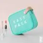 Gelory Small Waterproof Travel Mini Wash Bag Zip Pouch Kit Beauty PU Makeup Cosmetic Bag