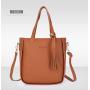 2024 four sets of bags for women new fashion bucket shoulder bag pu leather ladies handbag large capacity crossbody bag