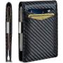 Customized leather money clips wallet men's leather clip card holder pu money clips