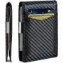Customized leather money clips wallet men's leather clip card holder pu money clips
