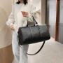 2021 Multifunctional woven pu braided leather satchels men waterproof large duffle bag travel hand bag sac de voyage