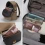 Gelory Portable Durable Travel Toiletry Pouch Nylon Mesh Cosmetic Makeup Organizer Bag with Zipper