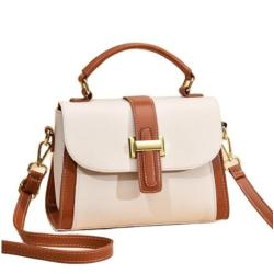 High Quality Luxury PU Leather Crossbody Shoulder Bag Single Strap Zipper Lock Fashionable New Design Women Customizable Brand