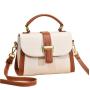 High Quality Luxury PU Leather Crossbody Shoulder Bag Single Strap Zipper Lock Fashionable New Design Women Customizable Brand
