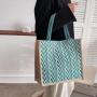 Senior Sense Large Capacity Canvas Class Handbag New Fashion Linen Shoulder Tote Bag