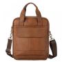 ZF376 Men Bag New Genuine Leather Briefcase Handbag Single Shoulder Crossbody Bag Business Youth Vertical Boy Shoulder Bag