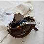 HR643 Women's Popular New Fashion Design Bag Crossbody Saddle Bag PU Single Shoulder Magnetic Button Underarm Women's Luxury Bag