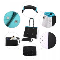 LOVEVOOK 2022 new arrival Large Multipurpose Shoulder Gym Poole Bag for Women with Small Purse 2 pcs Travel Tote beach Bags