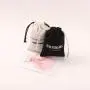 Custom Logo Printed Canvas Cotton Drawstring Dust Bag Black White Thick Cotton Jewelry Packaging Cosmetic Pouch