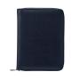 Vegan leather zipper card holder folio customized leather gift zipperd padfolio