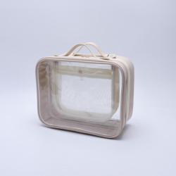 All-in-one Bathroom Toiletry Bags Women Portable Clear Separated Wash bag Makeup Organizer Transparent Cosmetic Travel Pouch