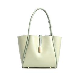 Basket bag Lady 2024 Korean Version  The New Soft Leather Senior Shoulder Bag Large Capacity Fashion Niche Tote Bag
