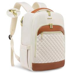 Fashion Quilted business lightweight smart USB Port rucksack 15.6in commute college school bag custom anti theft laptop backpack