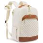 Fashion Quilted business lightweight smart USB Port rucksack 15.6in commute college school bag custom anti theft laptop backpack