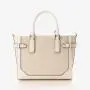 Wholesale China Supplier Large Capacity  Beige And White Leather Tote Bag Pu Leather Handbags For Women