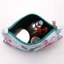 Eco-friendly Digital Printing Canvas Cosmetic Case Brush Storage Bag Customized Luxury Makeup Zipper Cotton Canvas Pouch