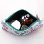Eco-friendly Digital Printing Canvas Cosmetic Case Brush Storage Bag Customized Luxury Makeup Zipper Cotton Canvas Pouch