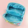 Custom Letter Patch Cosmetic Bag Portable PU Leather Waterproof Toiletry Pouch Travel Make up Bag