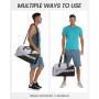 LOVEVOOK Sucipi 45L large sports Duffel Bags with Shoes Compartment for women men Fitness Swimming Yoga Travel luggage bags