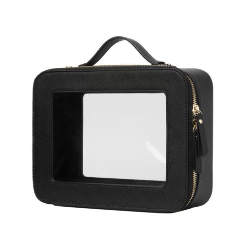 ODM OEM NEW Arrival 2023 Aopiya wholesale custom TPU portable clear cosmetic bag organizer with zipper large capacity