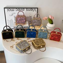 Good Selling New Design Chain Single Shoulder Crossbody Bag Women's Colorful Versatile Box Handbag