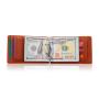 Durable Man Leather Wallet Money Clip Rfid Blocking Leather Money Clip Wallet For Mens