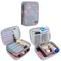 Gelory Reusable Makeup Brush Holder Organizer Bag Portable Cosmetic Toiletry Bag With Handle Strap