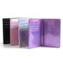 KHF003 2023 Laser Sequins PU Passport Bag Money Holder Multifunctional ID Bag Creative Fresh Passport Bag
