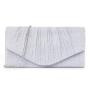 2024 New Evening Bags Women's Handbag Pleated Stripe Flash Material Evening Dress Party Ladies Bag Clutch Bag