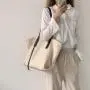 Large Capacity Women's Casual Tote Bag Simple Nylon Canvas Shopping Bag with Custom Logo Cartoon Pattern for Everyday Use
