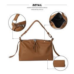 2024 new design fashion casual women on the shoulder Pu leather bag ladies casual simple fashion handbag