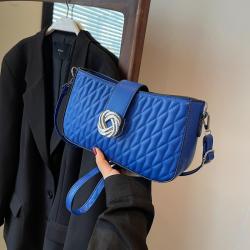 2024 new fashion texture women's messenger bag retro plaid small leisure shoulder bag candy color crossbody bag