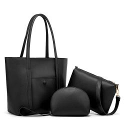 New Custom Pu Leather Purse Ladies Handbag Three-piece Set Luxury Handbag For Women Designer