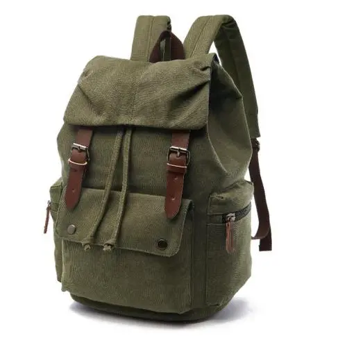 Factory Direct Sales of New Trendy Canvas Bags Korean Version Student Travel Backpacks Shoulder Computer Bags Casual Sports