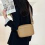 ZF280 Fashion New Women Shoulder Bag Zipper Soft PU Leather Handbag Daily Women's Small Square Bag