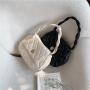 Custom logo soft pu leather handbags ladies woven strap fashion women hand bags luxury diamond small shoulder bag
