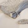 Factory direct new knot rhinestone full diamond evening bag handmade inlaid diamond armpit bag banquet handbag female