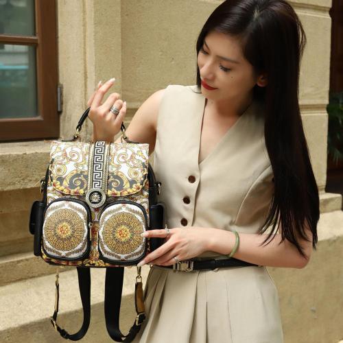 ladysky Good Textures Women Hand Bags luxury large capacity female designer backpack for women quality shoulder bag 29 cm