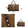 High Quality Trolley travel bag men's luggage large capacity waterproof yoga fitness bag wheeled canvas travel duffle  bag
