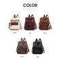KBW025 2023 Hot Selling Soft Leather Patchwork Backpack for Men and Women Daily Commuting Single Shoulder Bag PU Travel Backpack