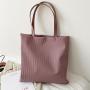 New Fashion Bag Women's Large Capacity Customs HandBag Stylish Portable PU Customs Tote Bag