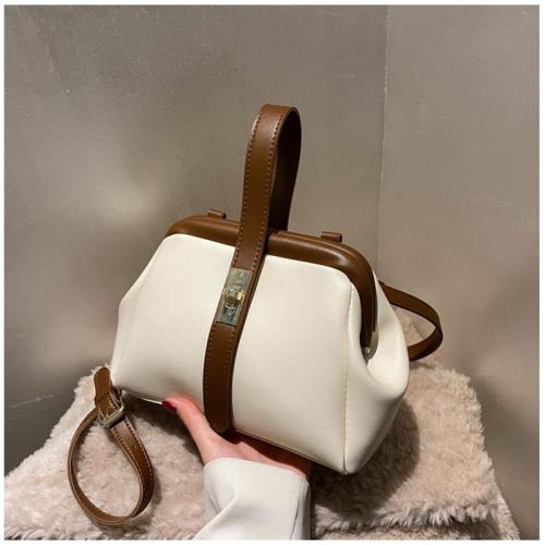 Minissimi Women's Crossbody Handbag with Lock Fashion Lady Style Casual Soft Leather Purse for Daily Use