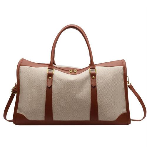 ZF167 New Retro Ladies Handbag Canvas Sports Fitness Diagonal Cross Bag Short Distance Large Capacity Collision Color Travel Bag