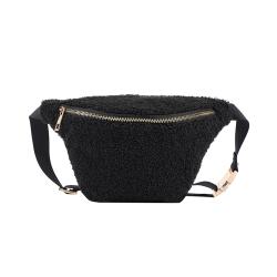 Keymay RTS Stock Men Women Winter Teddy Waist Bag Everywhere Crossbody Belt Bag Fluffy Sherpa Fanny Pack