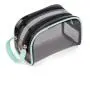 Custom Logo PVC Transparent Cosmetic Organizer Bag Clear Travel Toiletry Makeup Pouch Bags With Double Zipper