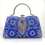 Wedding Bridal Clutch Bag Fashion Sunflower Bling Rhinestone Evening Bags Luxury Handbags For Women sac tendance 2024