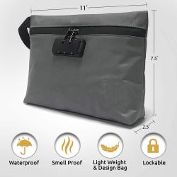 SMELLPROOF BAG Smell Proof Pouch Smokers Carry Stash Lock Bags Female Storage Bag with Code Lock