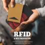 Customize Slim Minimalist Pop Up Leather Wallet RFID Blocking Credit Card Holder Capsule Wallets for Men