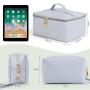 ODM OEM NEW Arrival 2023 Aopiya wholesale custom portable luxury cosmetic bag with adjustable dividers